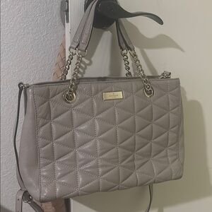 Kate Spade Taupe Quilted Tote